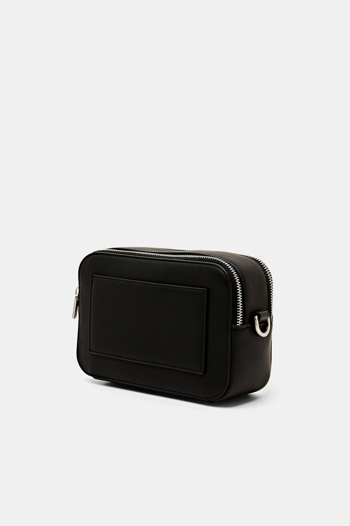 Faux Leather Camera Bag, BLACK, detail image number 2