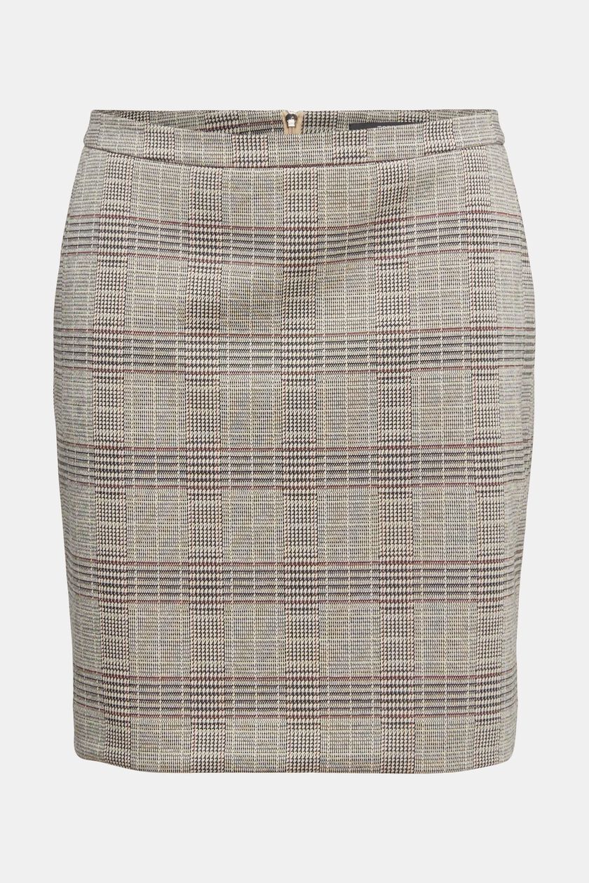 Mini skirt with a Prince of Wales check pattern