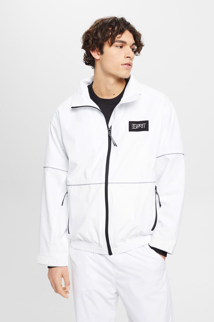Oversized windbreaker jacket, WHITE, detail image number 0