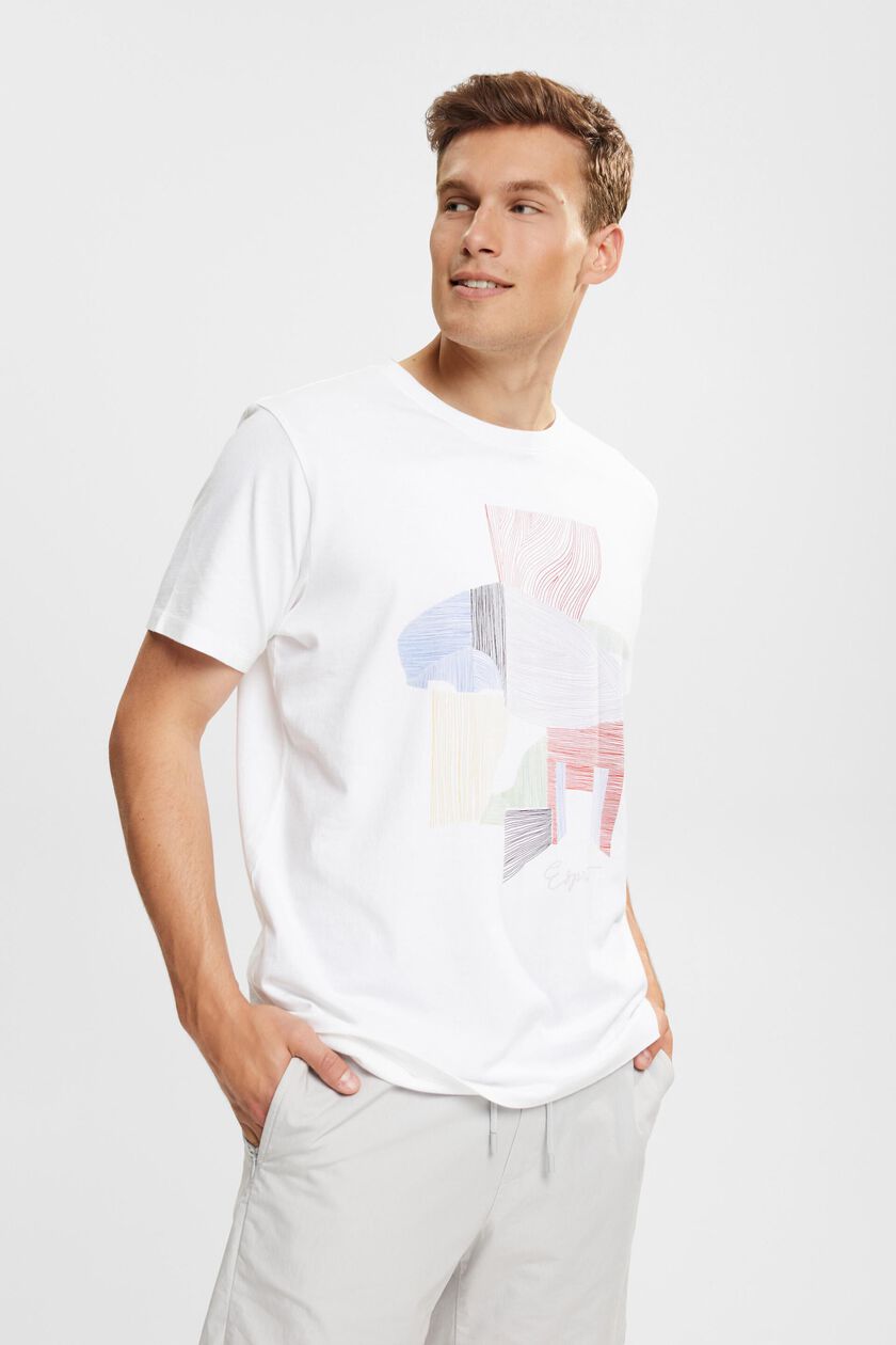 Jersey T-shirt with a front print