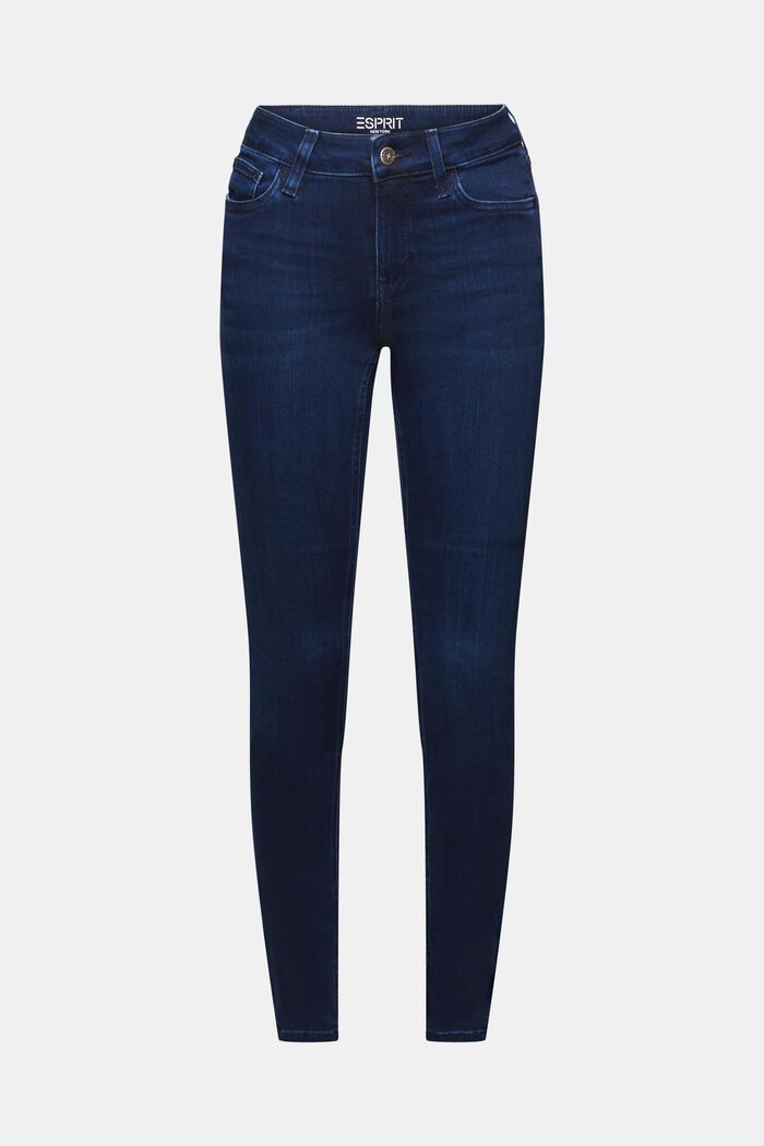 Mid-Rise Skinny Jeans, BLUE DARK WASHED, detail image number 7