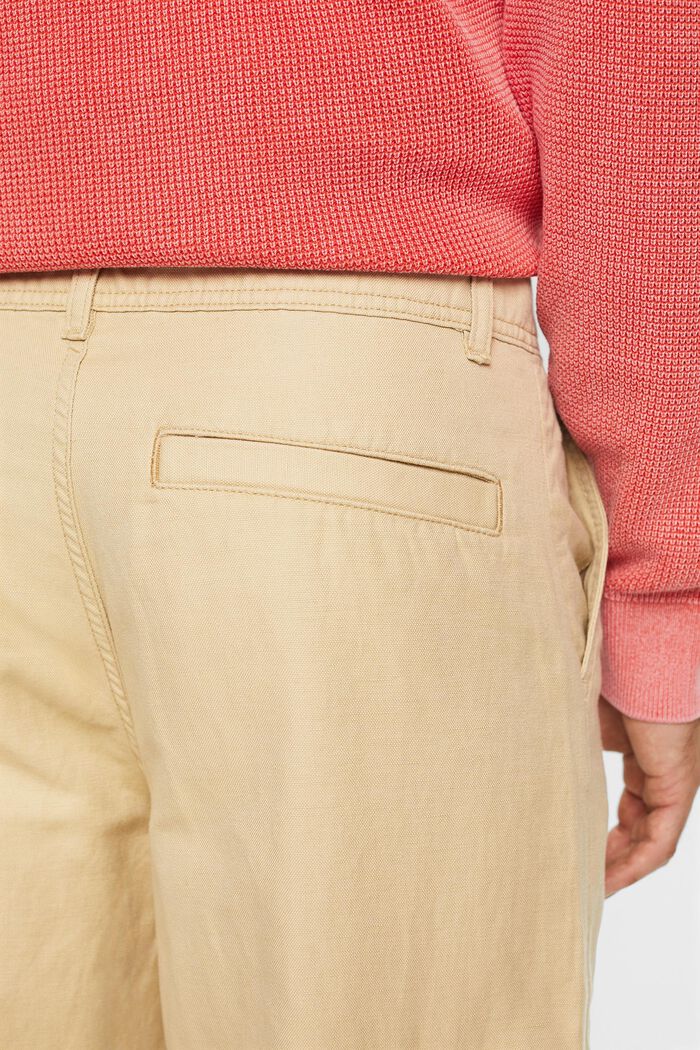 Cargo trousers, cotton-linen blend, SAND, detail image number 4