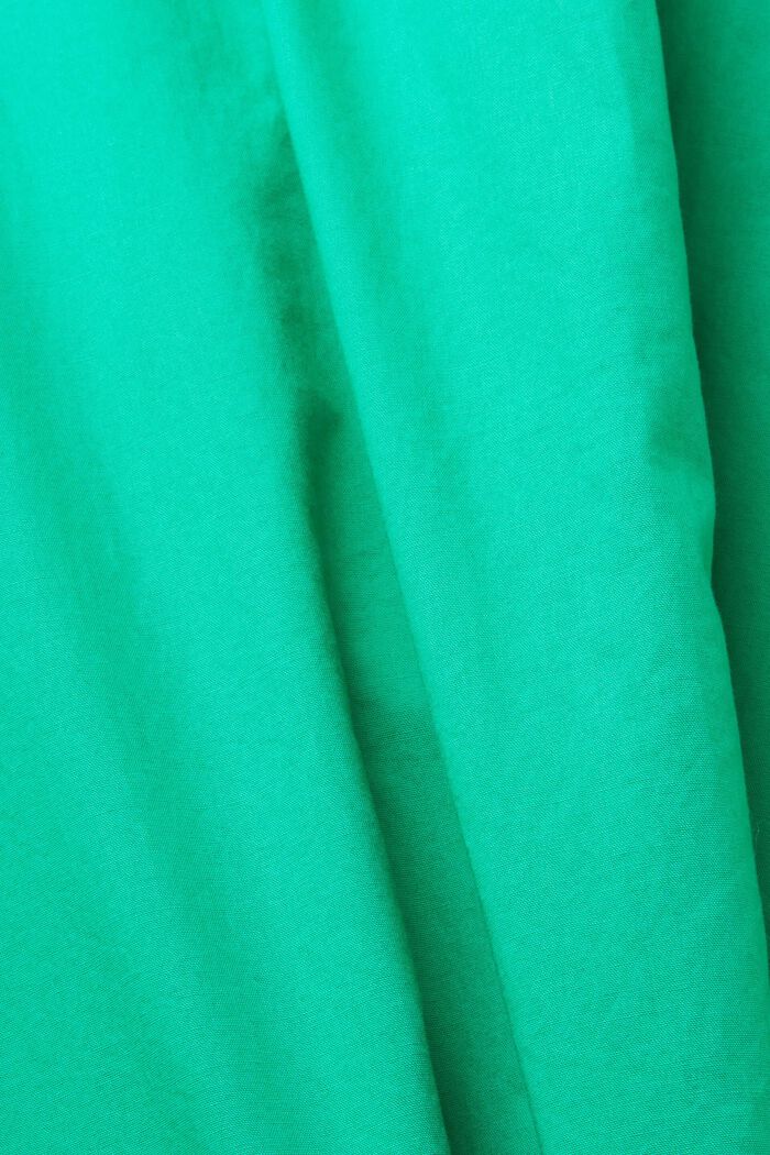 Blouse with round neck, organic cotton, LIGHT GREEN, detail image number 5