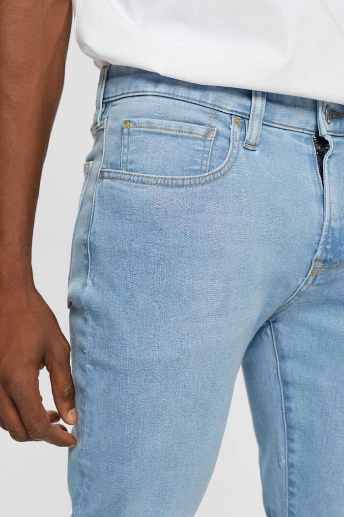 Mid-Rise Slim Jeans, BLUE LIGHT WASHED, detail image number 0