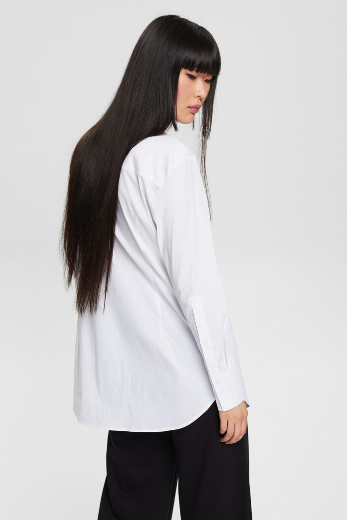 Shirt blouse, WHITE, detail image number 3