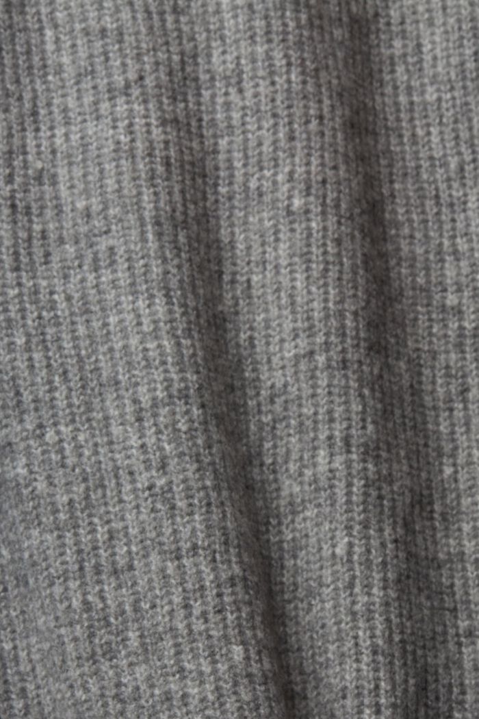 Cable knit jumper with wool, MEDIUM GREY, detail image number 1
