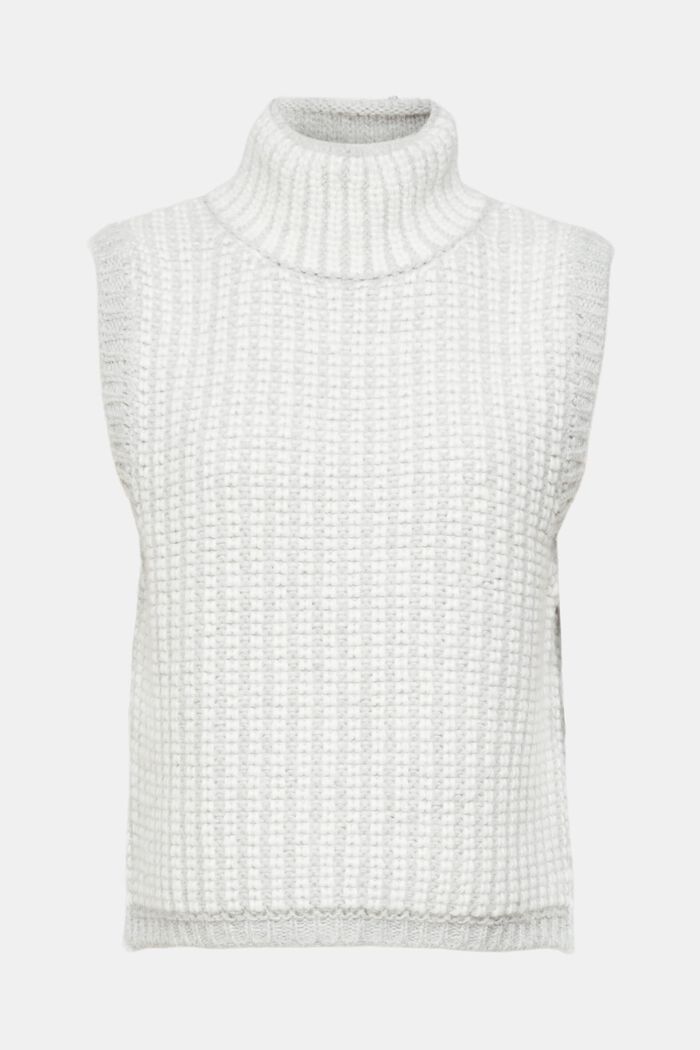 Chunky knit sleeveless jumper with alpaca, ICE, detail image number 6