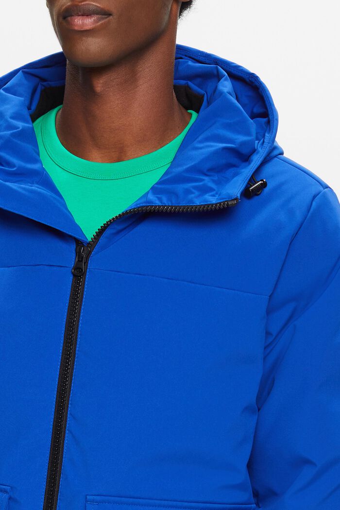 Hooded Down Jacket, BRIGHT BLUE, detail image number 2