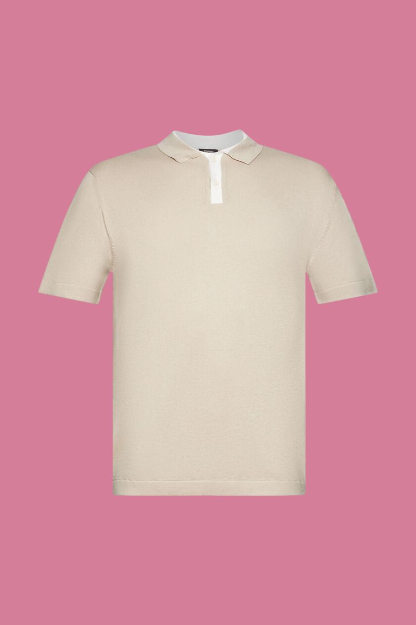 Cotton-Blend Mesh Polo Shirt