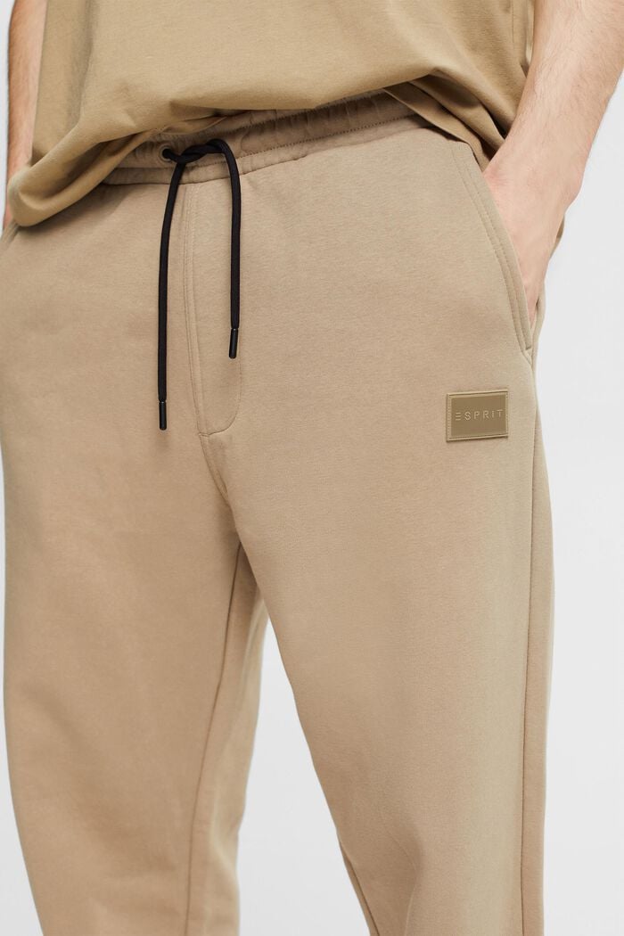 Relaxed fit tracksuit bottoms, PALE KHAKI, detail image number 2