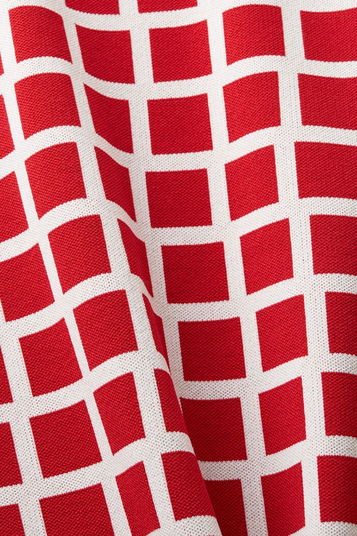Logo Jacquard Midi Skirt, DARK RED, detail image number 5