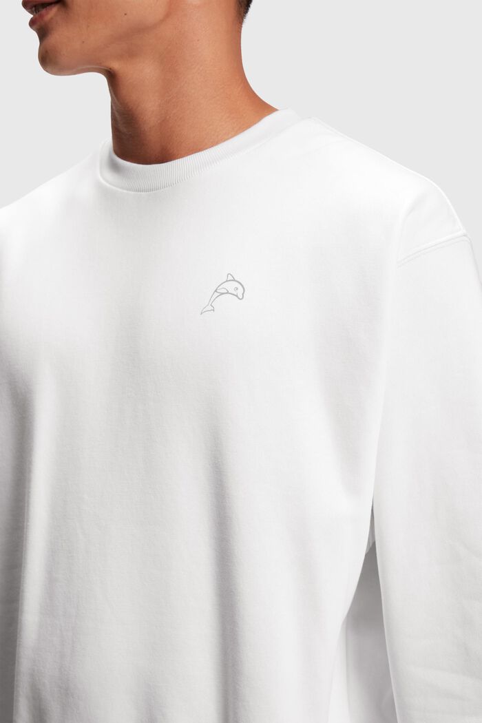 Color Dolphin Sweatshirt, WHITE, detail image number 2