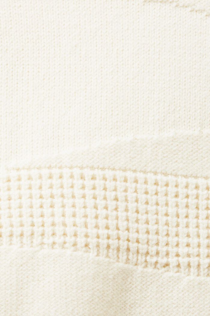 Jacquard Mockneck Sweater, ICE, detail image number 5