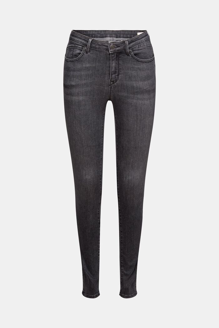 Mid-Rise Skinny Jeans, GREY DARK WASHED, detail image number 5