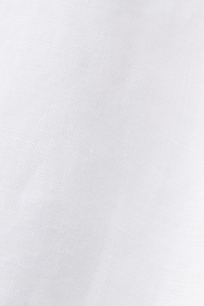 Midi skirt, linen-cotton blend, WHITE, detail image number 5