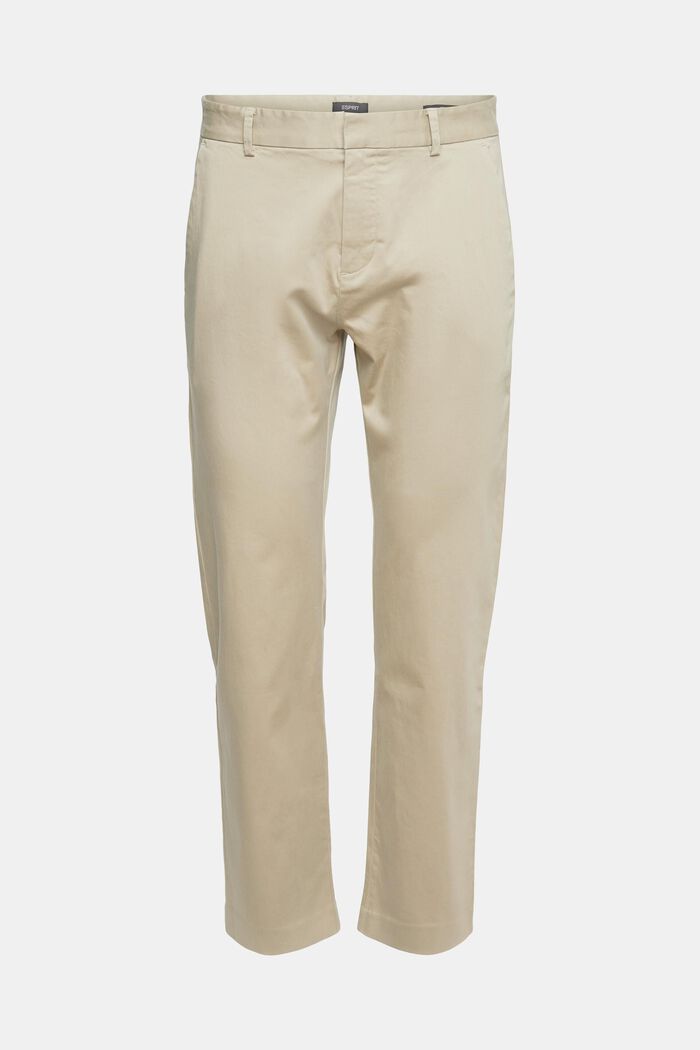 Containing TENCEL™: chinos, BEIGE, detail image number 2