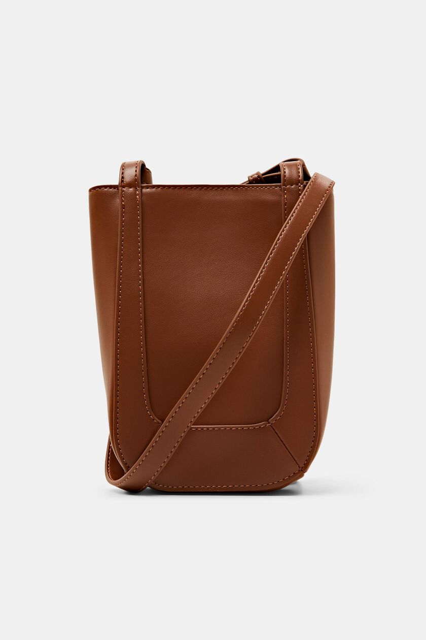 Faux Leather Crossbody Phone Bag