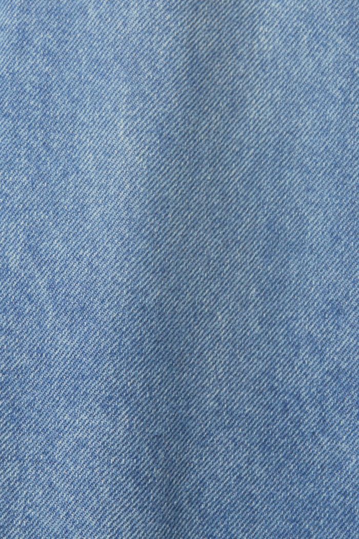 Denim skirt with paperbag waistband, BLUE LIGHT WASHED, detail image number 1