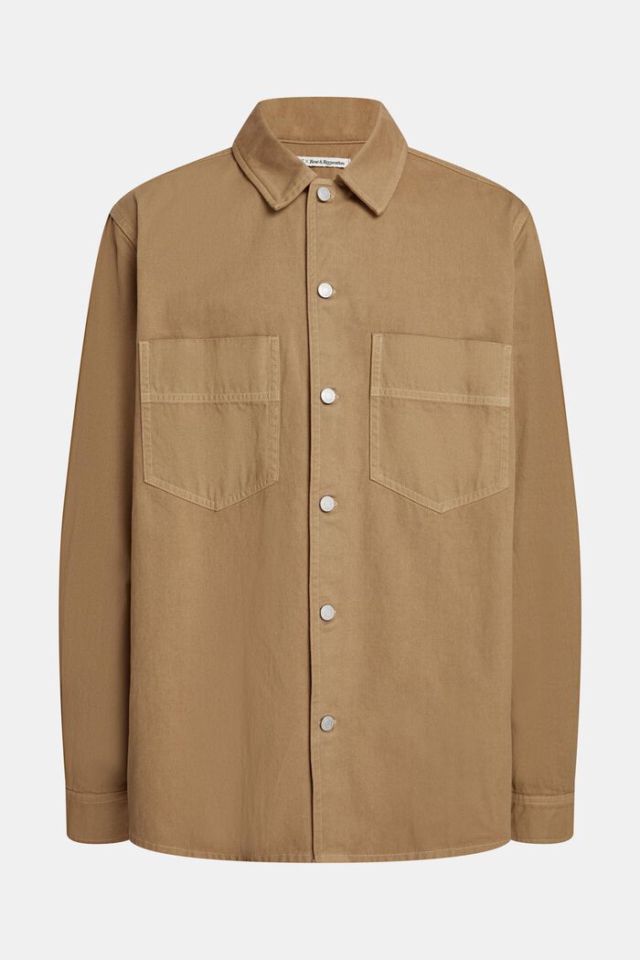 Relaxed fit heavy shirt, CAMEL, detail image number 4