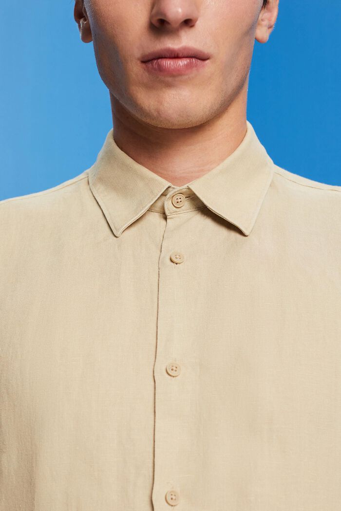 Linen shirt, SAND, detail image number 2