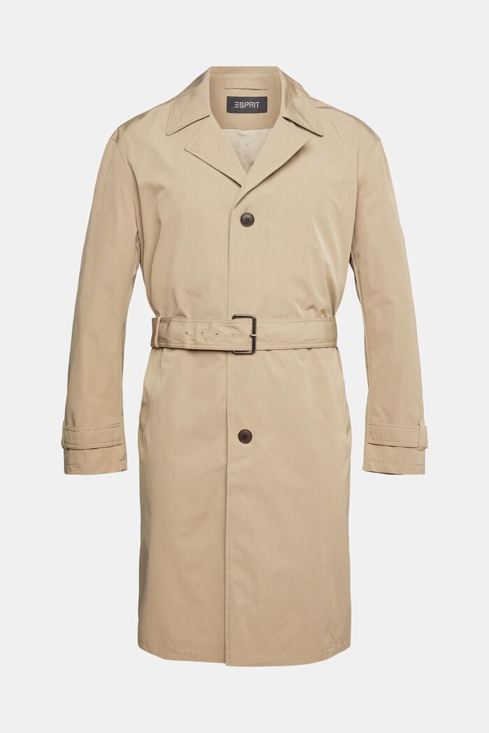 Trench coat with belt, PALE KHAKI, detail image number 2