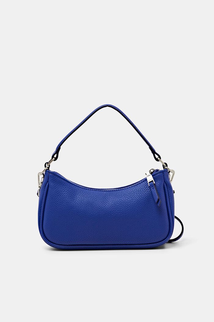 Mini Faux Leather Shoulder Bag, BRIGHT BLUE, detail image number 0