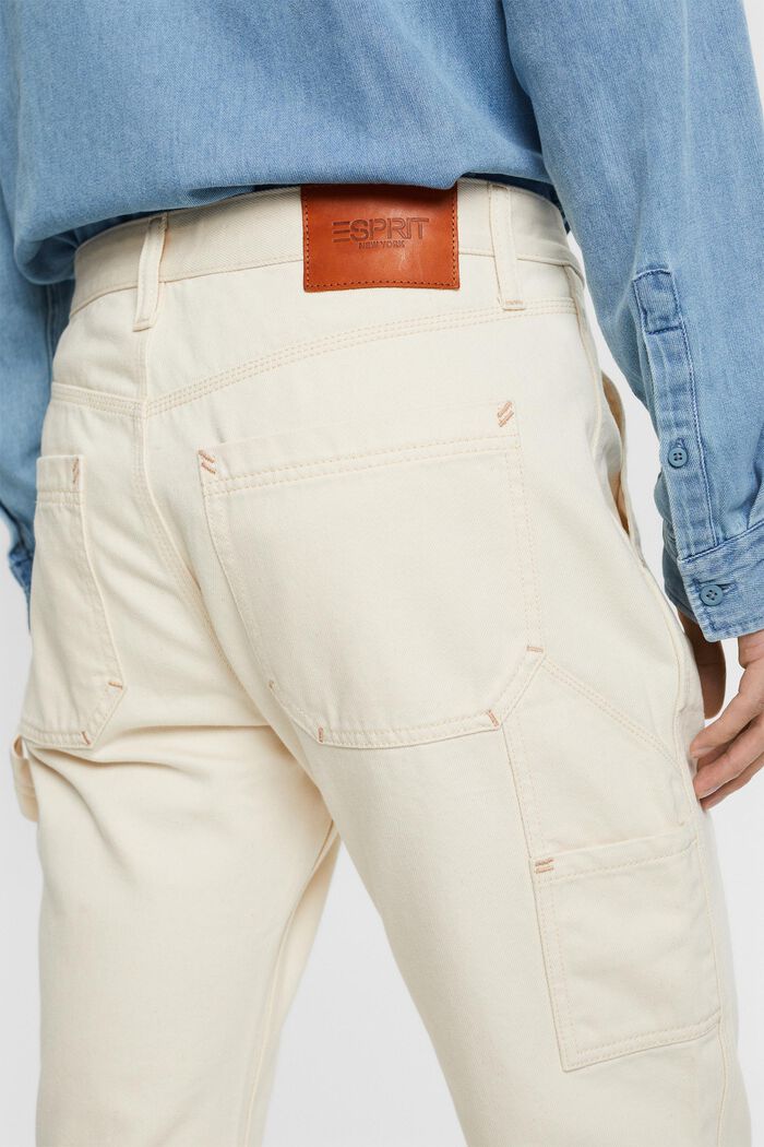 Mid-Rise Straight Jeans, OFF WHITE, detail image number 3