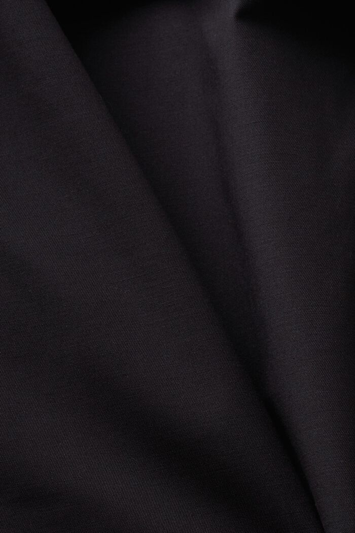 Belted Double-Breasted Trench Coat, BLACK, detail image number 5