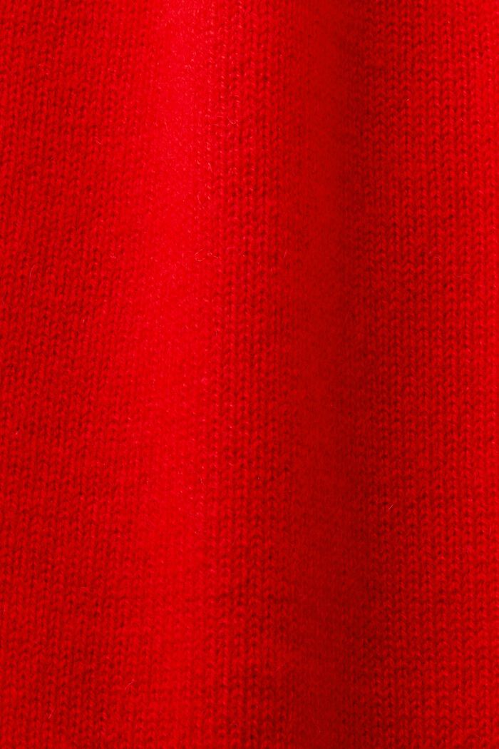 Cashmere V-Neck Cardigan, RED, detail image number 5
