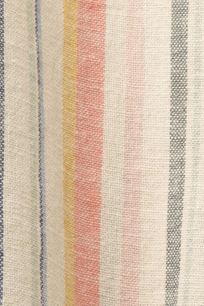 Striped culotte with fixed belt, SAND 3, detail image number 6