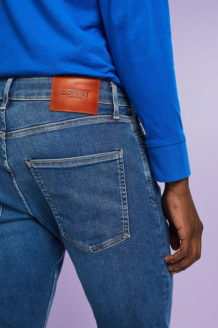 Mid-Rise Slim Fit Jeans, BLUE MEDIUM WASH, detail image number 4