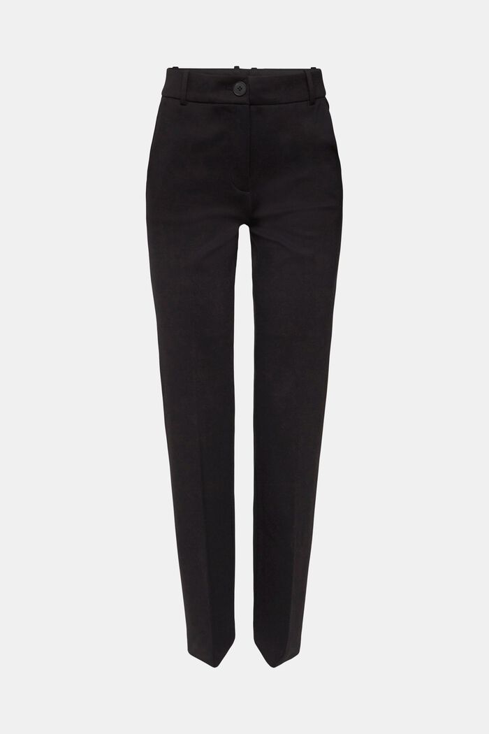 Stretchy high-rise bootcut trousers, BLACK, detail image number 2