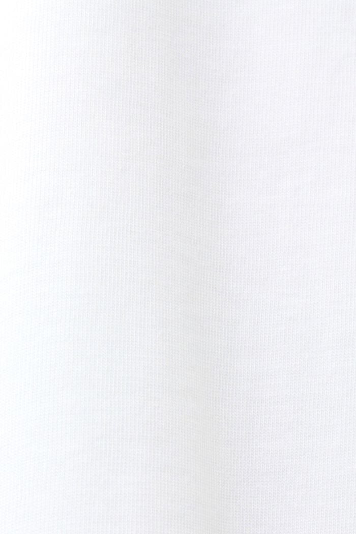 Geometric Print Organic Cotton T-Shirt, WHITE, detail image number 5