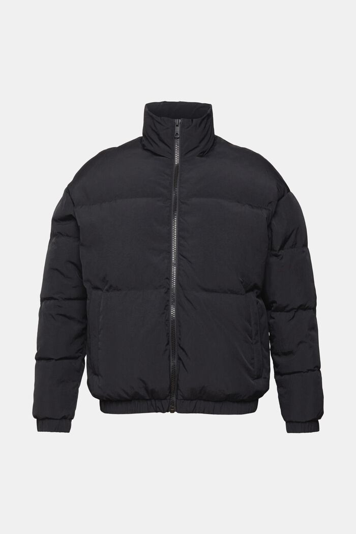 Puffer jacket with down padding, BLACK, detail image number 2
