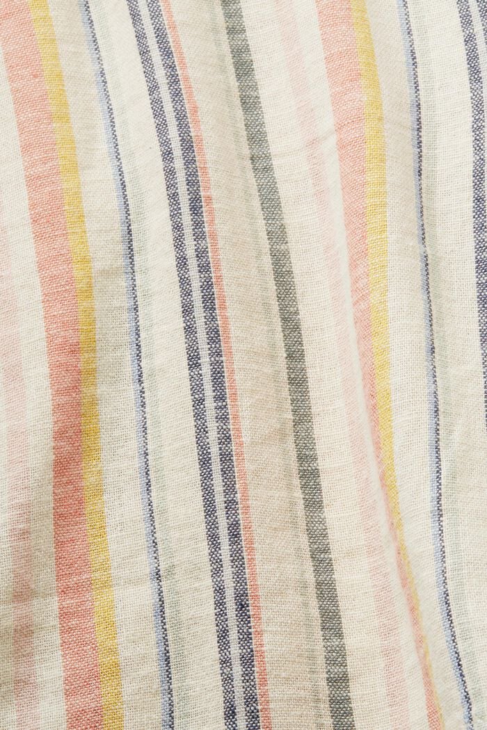 Striped shorts, linen blend, SAND 3, detail image number 5