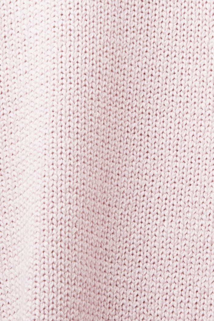 Logo Chunky Knit Sweater, PASTEL PINK, detail image number 5