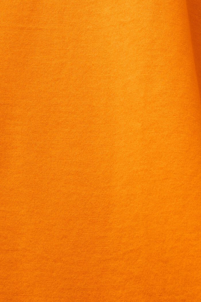 Tank top with keyhole detail, 100% cotton, BRIGHT ORANGE, detail image number 5