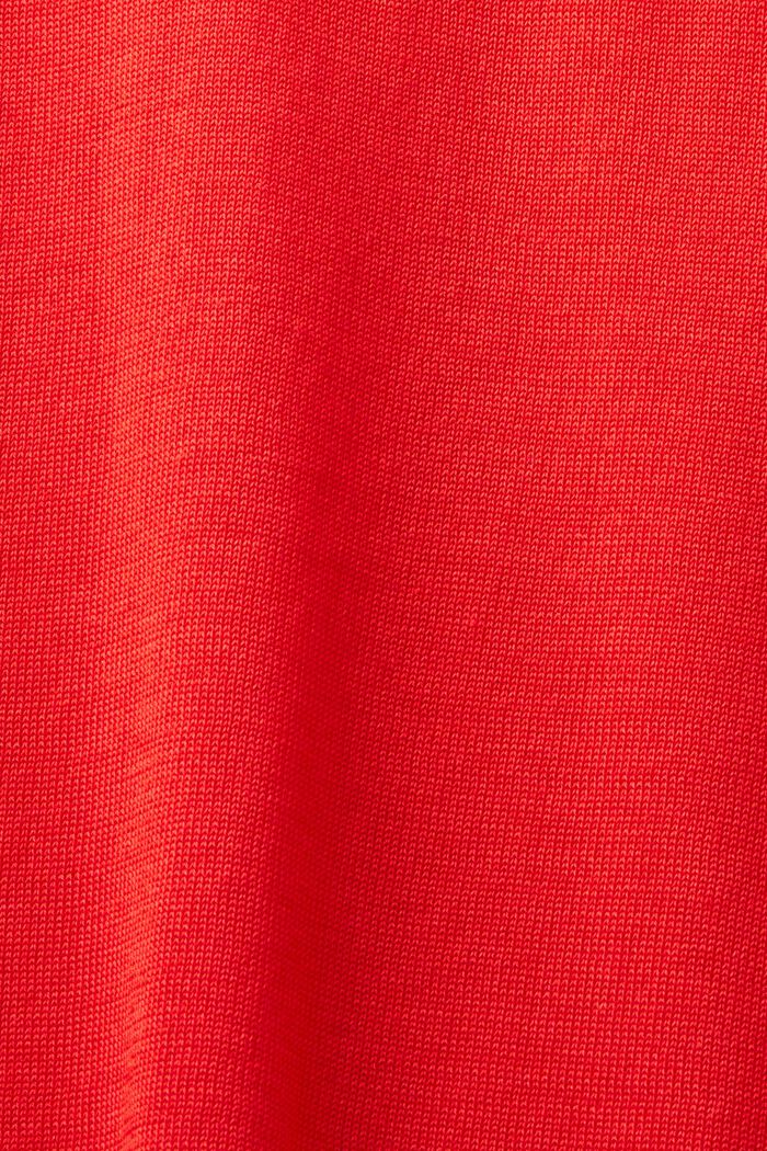 Long-Sleeve Turtleneck Sweater, RED, detail image number 4