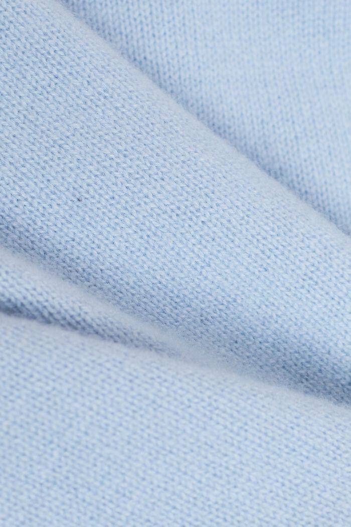 Cashmere Crewneck Sweater, LIGHT BLUE, detail image number 5