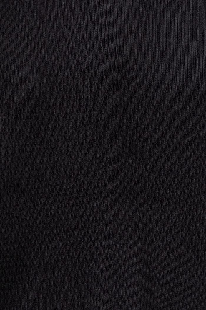 Layered Halterneck Sweater Tank, BLACK, detail image number 5
