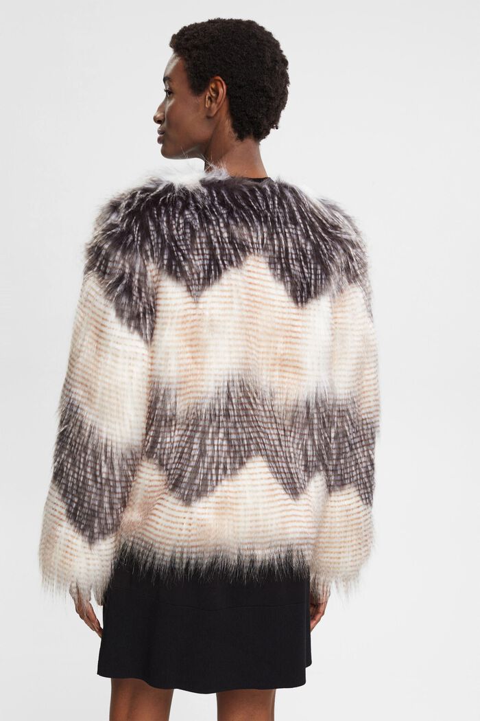 Faux Fur Jacket, DUSTY NUDE, detail image number 3