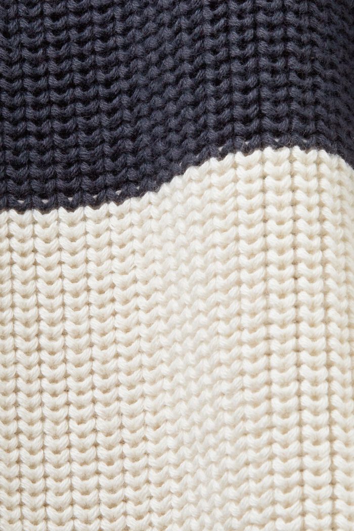 Striped Crewneck Sweater, PETROL BLUE, detail image number 5