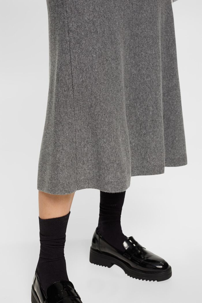 Wool blend skirt, MEDIUM GREY, detail image number 4