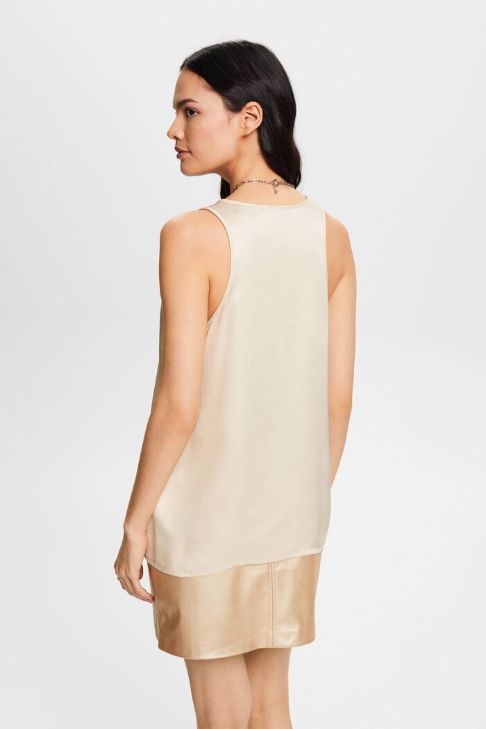 Sleeveless top, LENZING™ ECOVERO™, DUSTY NUDE, detail image number 3