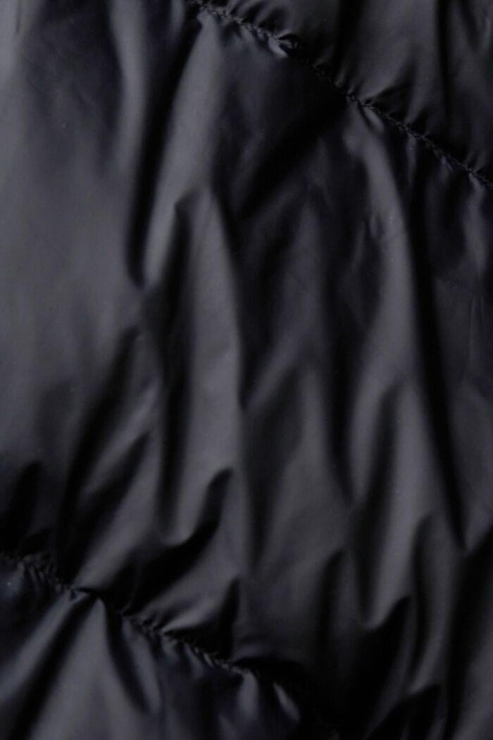 Quilted jacket with recycled down filling, BLACK, detail image number 5
