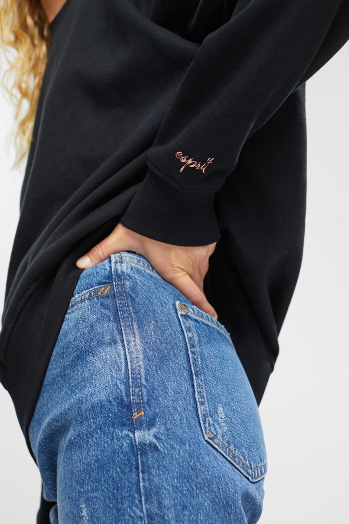 Relaxed fit Sweatshirt, BLACK, detail image number 0