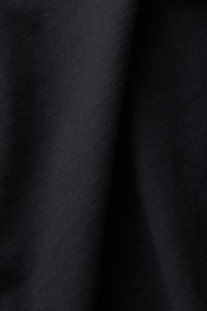 T-shirt with chest print, BLACK, detail image number 5