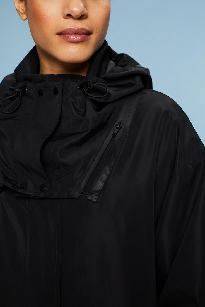 Detachable Hooded Jacket, BLACK, detail image number 3