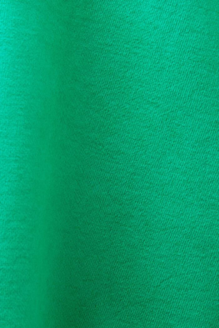 Logo Cotton-Blend Hoodie, GREEN, detail image number 6
