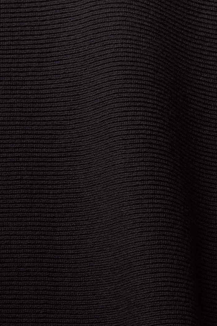 Batwing jumper with polo neck, BLACK, detail image number 1